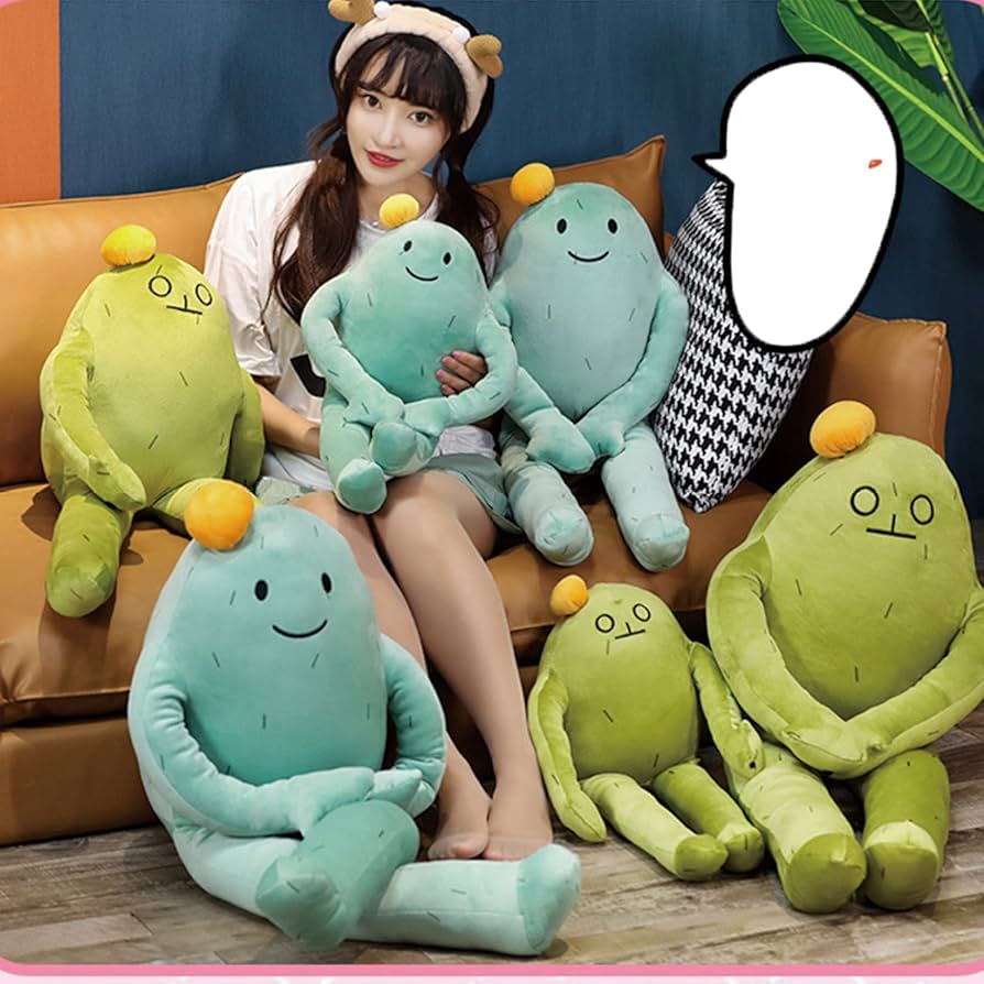 ins癒し系サボテンぬいぐるみ表情包公仔少女心寝て抱き枕同伴人形可愛さ Amazon.co.jp: ぬいぐるみ 可愛い 抱き枕 リアル サボテン